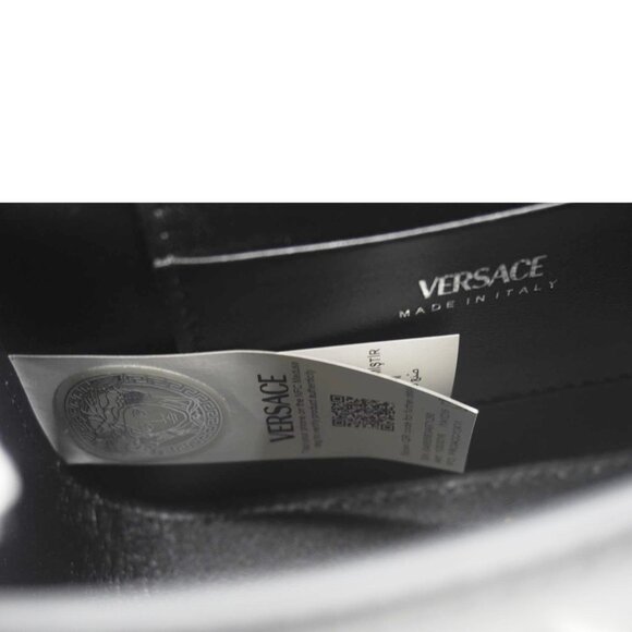 Versace La Medusa Mini Embellished Leather Top Handle Shoulder Bag Black - Picture 15 of 15